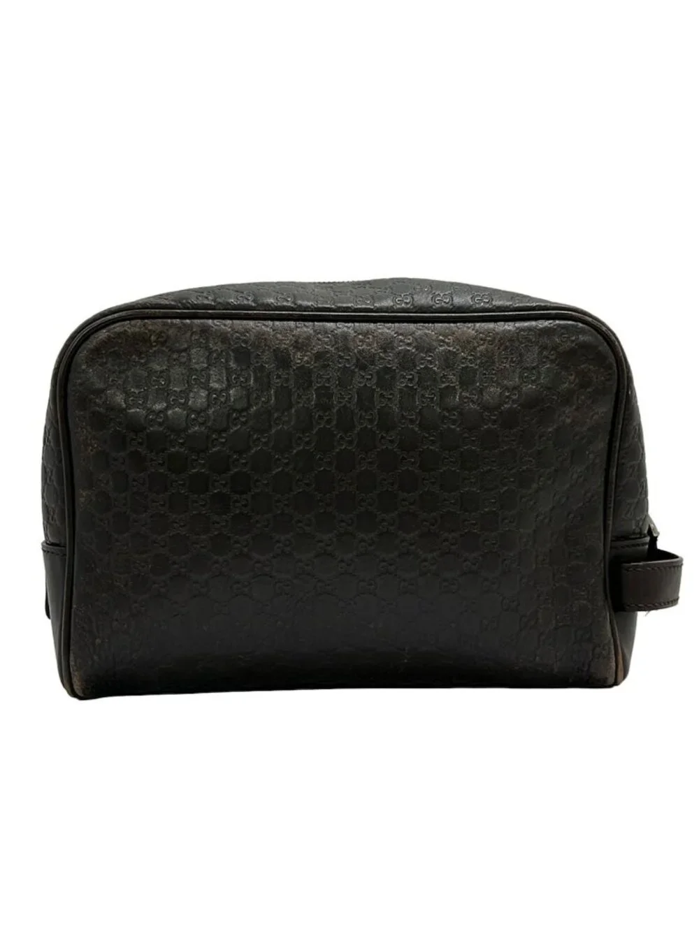 Gucci Second Bag Micro Guccissima Dark Brown Leather